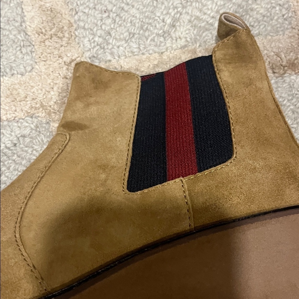 CECELIA NEW YORK Tan Suede Wedge Boots - Picture 9 of 9